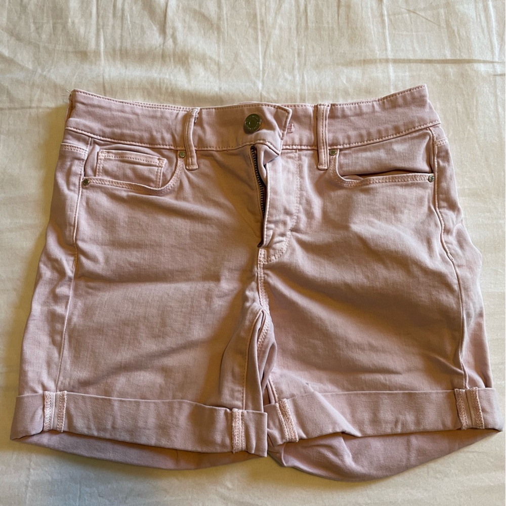 White House Black Market Pink Jean Shorts